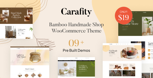 Carafity – Bamboo Handmade Shop WooCommerce Theme