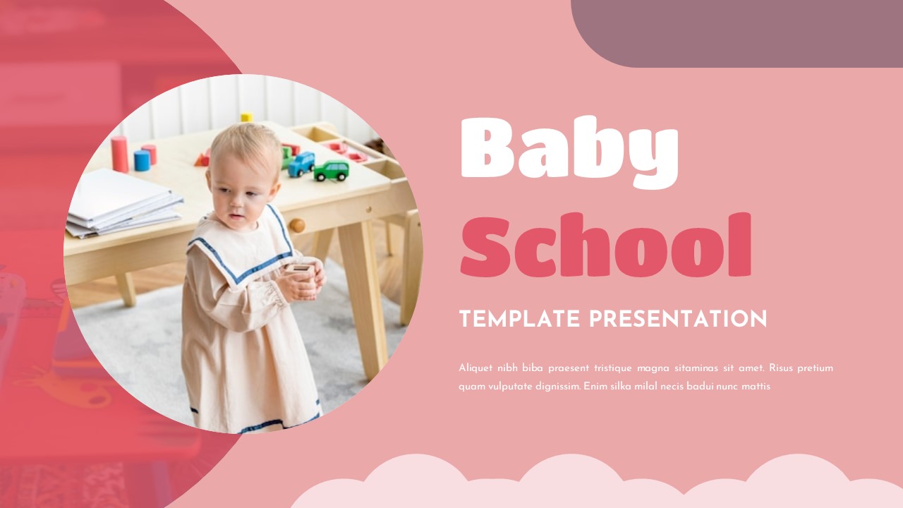 Baby School PowerPoint Template, Presentation Templates | GraphicRiver