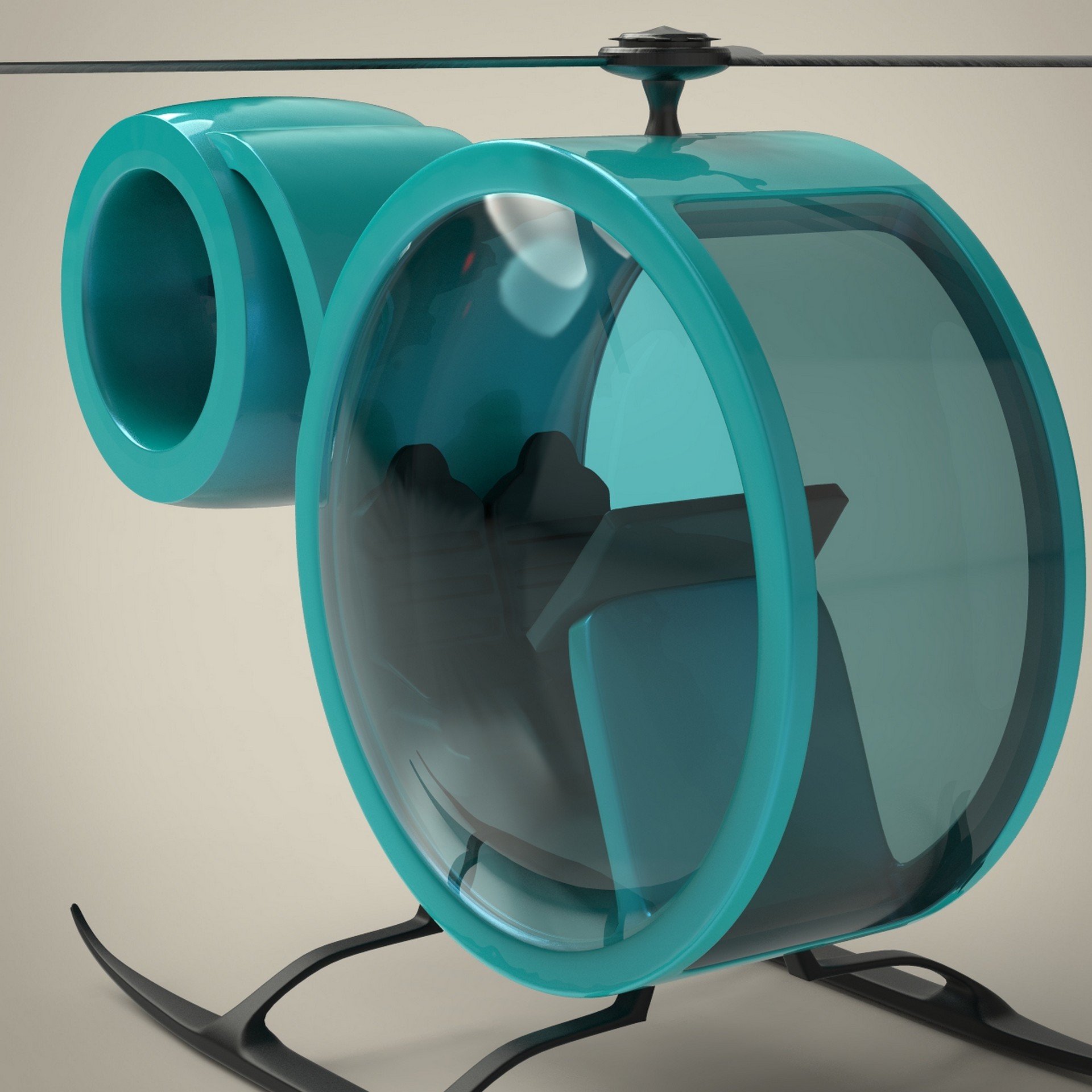 Futuristic Helicopter by deepocean3d | 3DOcean