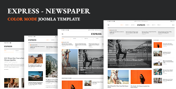 [DOWNLOAD]Express - Newspaper & News Joomla 5 Template