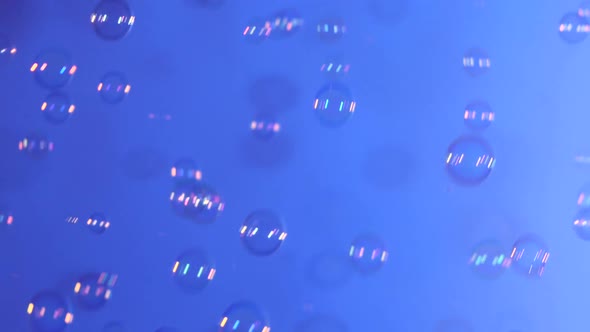 Soap Bubbles on Blue, Background alt