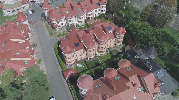 Aerial view of buildings alt