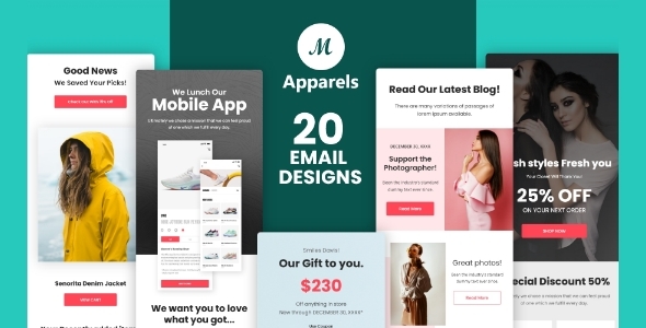 M Apparels Ecommerce Eamil Templates