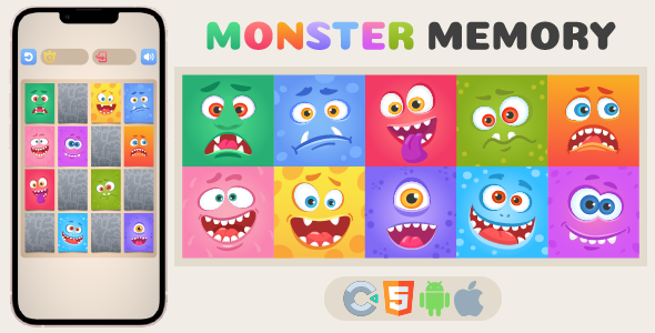 MonsterMemory - HTML5 Game - Construct 3