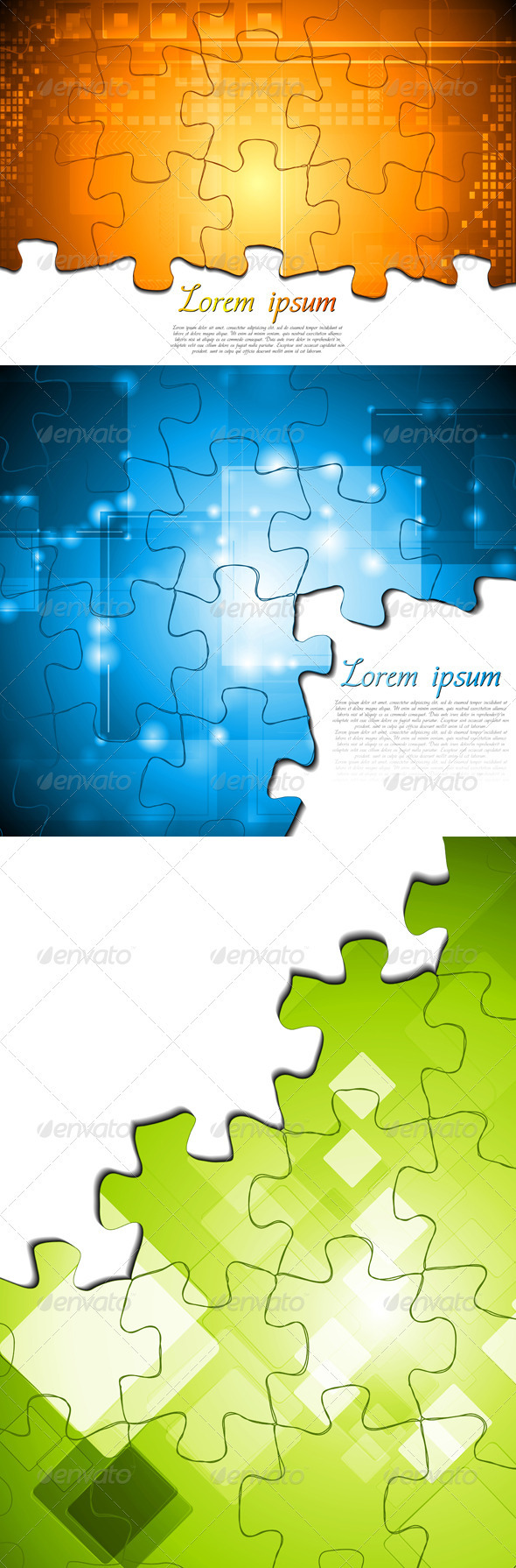 Hi-tech concept vector backgrounds - Backgrounds Decorative