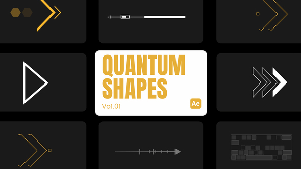 Quantum Shapes 01 for After Effects Elements template preview