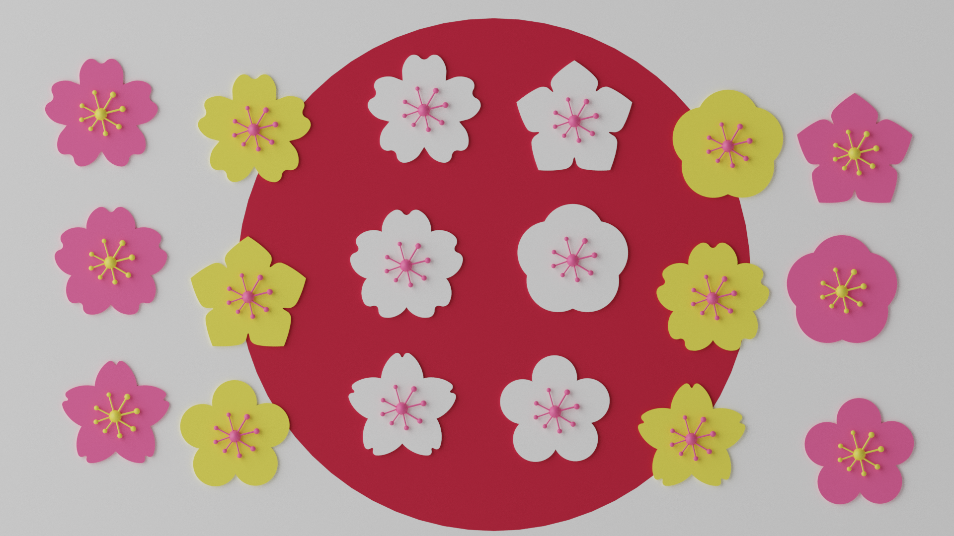  3dRose ft_102756_1 Cherry Blossom Flower Monogram