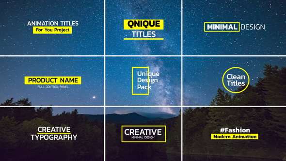 Bold Titles | After Effects Titles template preview