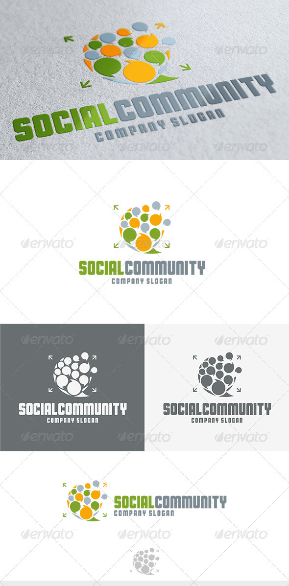 Social Community Logo - Vector Abstract