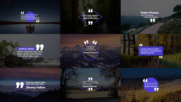 Quotes Titles | AE Titles template preview