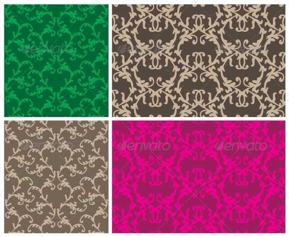 Two Elegant Seamless Patterns - Patterns Decorative