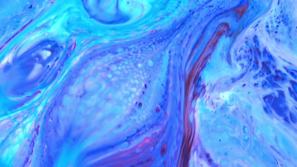 Colorful Liquid Ink Colors Blending Burst Swirl Fluid 7