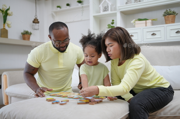 Multi ethnic family and their domestic life in daytime Stock Photo by ...