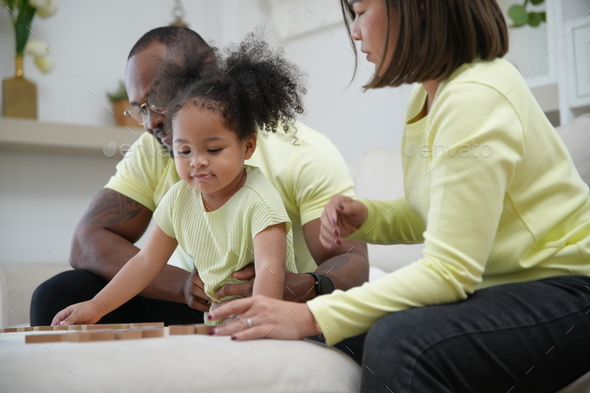 Multi ethnic family and their domestic life in daytime Stock Photo by ...