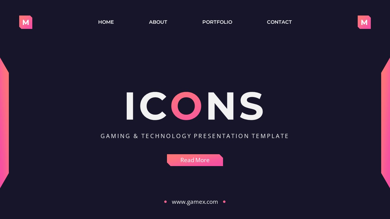 Gamex - Gaming & Technology Powerpoint Template, Presentation Templates