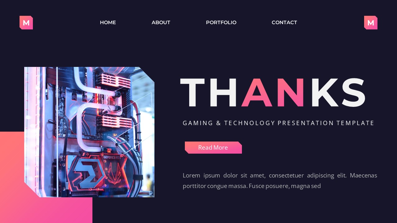 Gamex - Gaming & Technology Powerpoint Template, Presentation Templates
