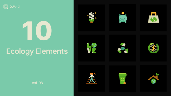 Ecology Icons for Premiere Pro Vol. 03