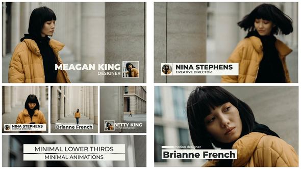 Minimal Lower Thirds | After Effects Titles template preview