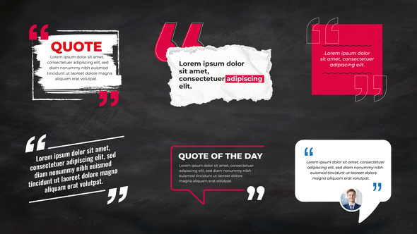 Trendy Quotes Titles | Corporate Text Pack