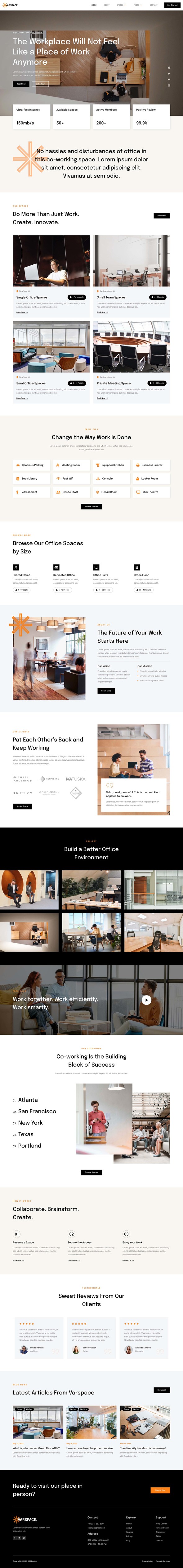 Varspace – Coworking Space Elementor Template Kit