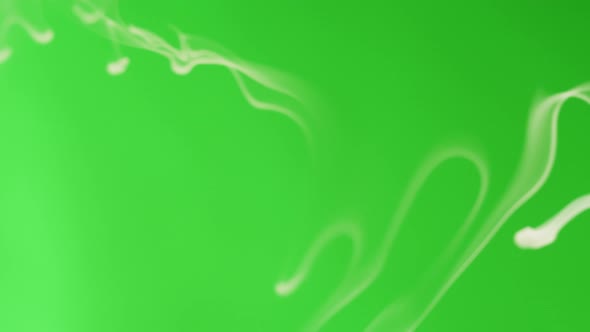 Smoke Jet on Green Chroma Key Background alt