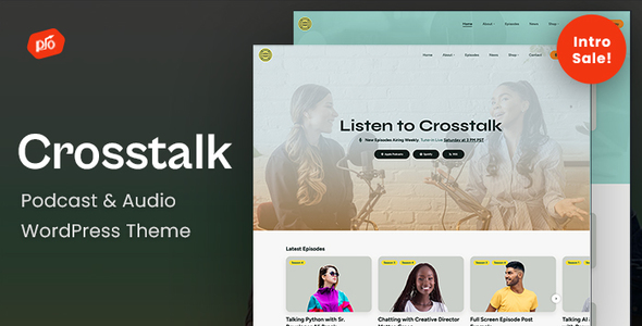 Crosstalk – Podcast & Audio WordPress Theme