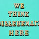 We Think Differently Here, phrase as banner headline - PhotoDune Item for Sale