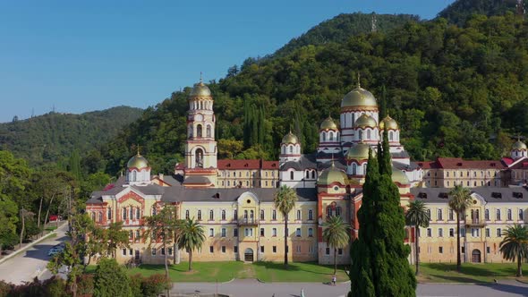 Aerial View of New Athos Monastery in Abkhazia