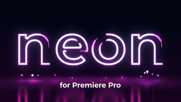 Neon Text Logo