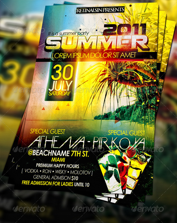 Summer Party Flyer - Clubs & Parties Events
