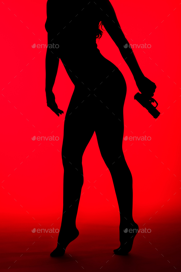 sexy silhouette gun