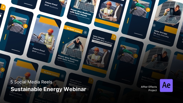 Social Media Reels - Sustainable Energy Product Promo template preview