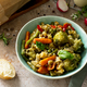 Healthy proper nutrition. Dietary vegan dish: couscous and vegetables.  - PhotoDune Item for Sale