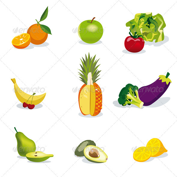 Fruits and Vegetables - Food Objects