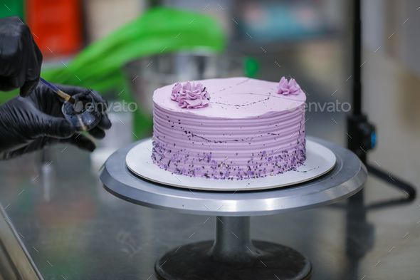 Purple Cake with Beautiful Laces - Amazing Cake Ideas