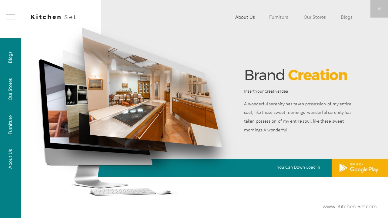 Kitchen Set Google Slides Templates, Presentation Templates | GraphicRiver