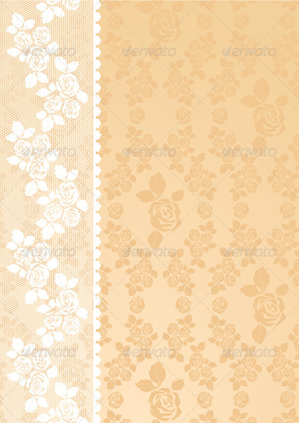 Lace is beige - Backgrounds Decorative