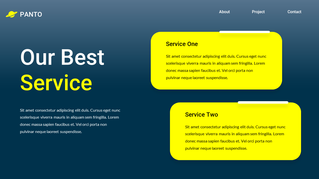 PANTO - Creative Business Presentation Template, Presentation Templates