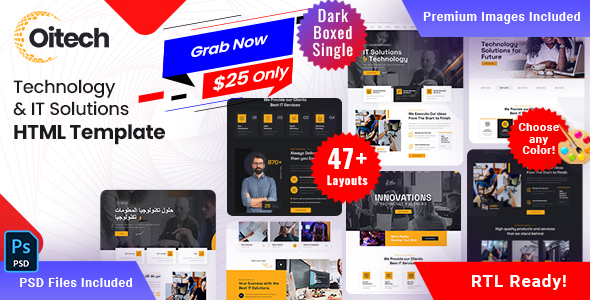 Oitech - Technology IT Solutions HTML Template