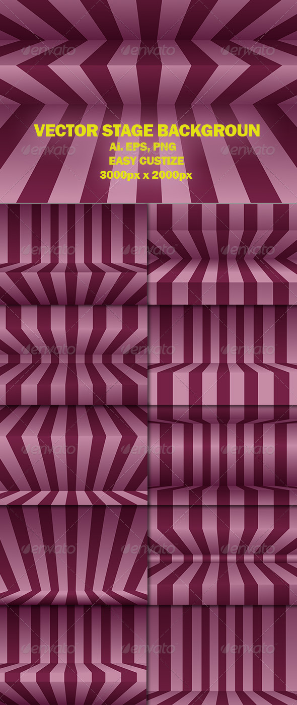 Vector Stage Background - Backgrounds Decorative