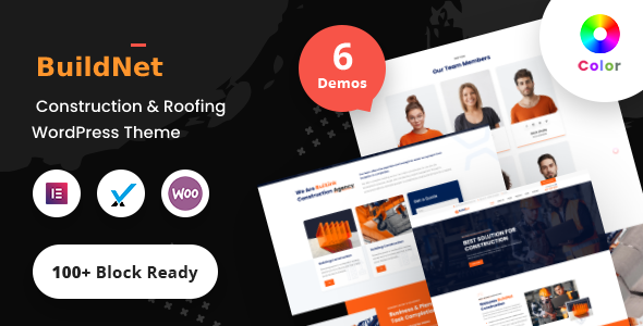 Buildnet – Construction & Roofing WordPress Theme