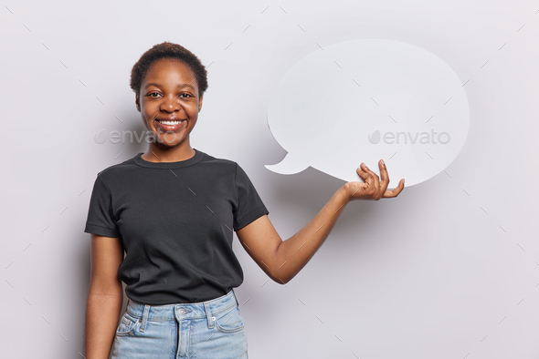 Confident Girl Poses With Good Vibes In Gray Studio Photo Background And  Picture For Free Download - Pngtree