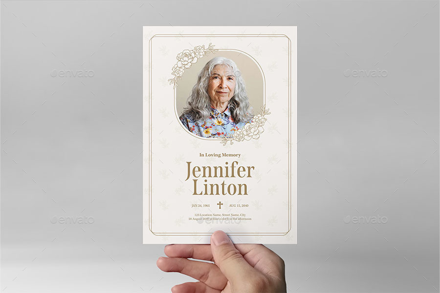 Funeral Program Template, Print Templates | GraphicRiver