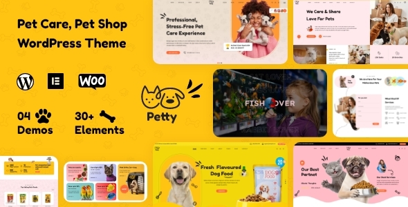 Petty - Pet Care & Pet Shop WordPress Theme