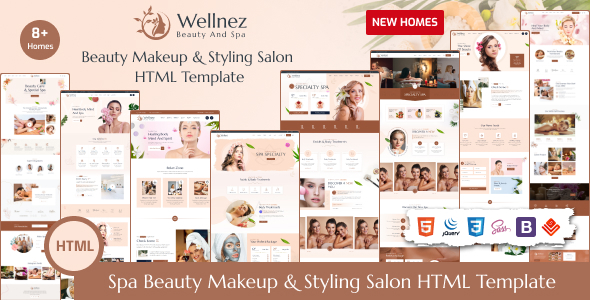 Extraordinary Wellnez - Spa Beauty & Wellness Salon HTML5 Template