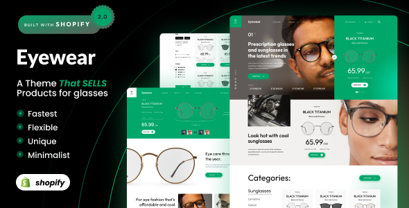 Eyewear – Shopify 2.0 Sunglasses Shop Theme