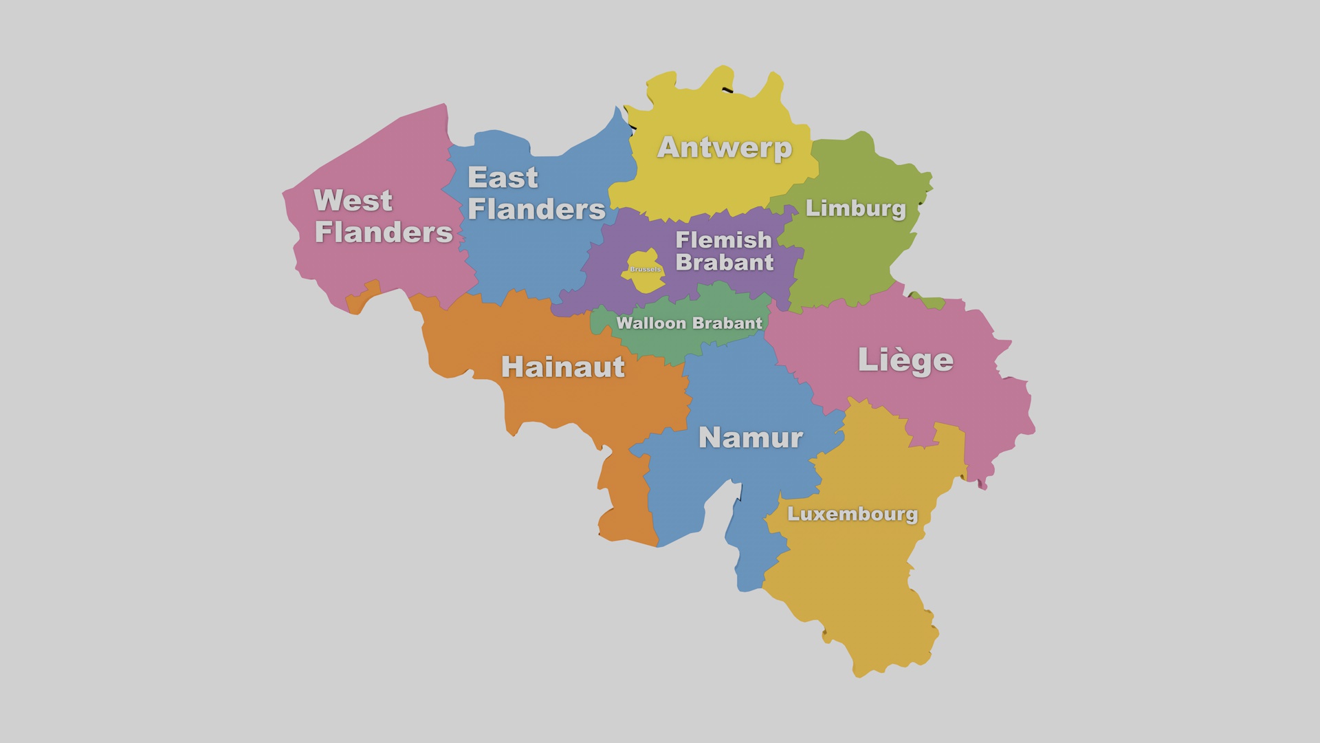 Belgium State Map by Gergedan | 3DOcean