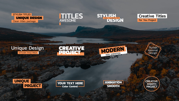 Modern Titles | After Effects Titles template preview