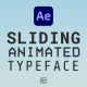 Sliding Animated Typeface For After Effects - VideoHive Item for Sale