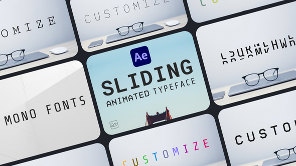 Sliding Animated Typeface For After Effects